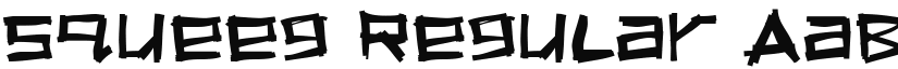 Squeeg font download