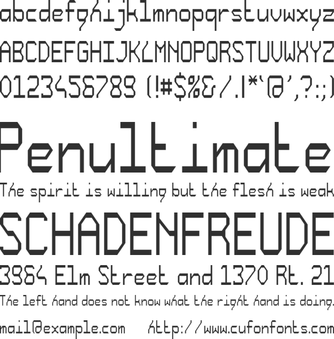 Trimatic font preview