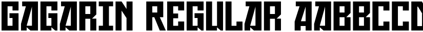 Gagarin Regular font