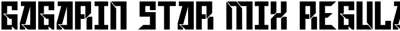 Gagarin Star Mix Regular font