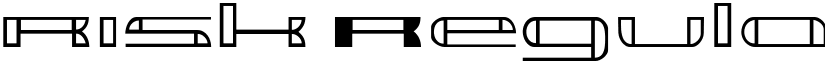 risk Regular font