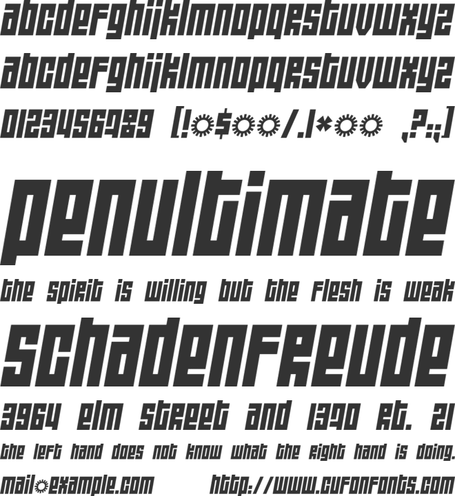 Wide awake Black font preview