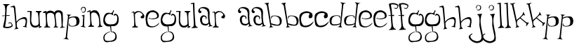 Thumping Regular font