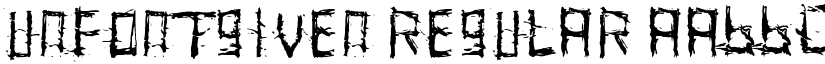 unfontgiven Regular font