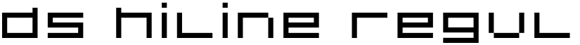 DS Hiline Regular font