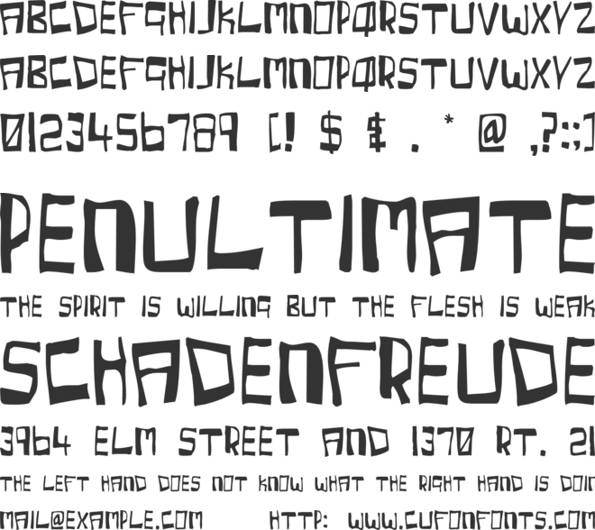 Cherry Coke font preview