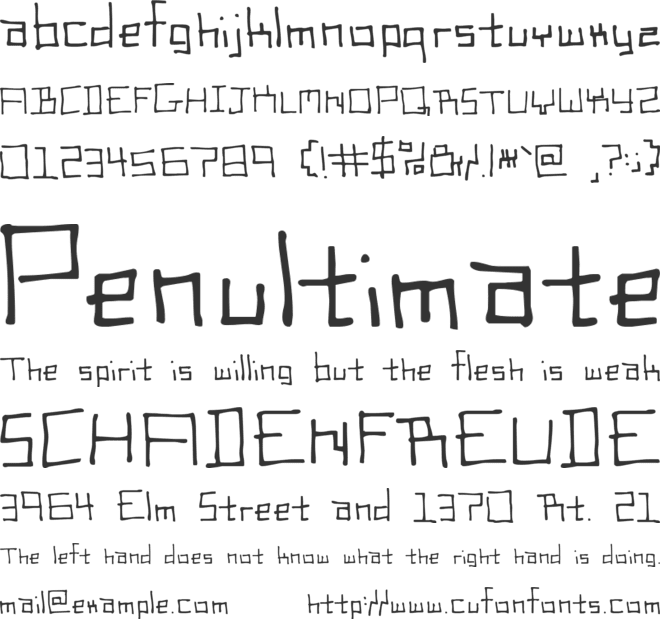 SCSI Port font preview