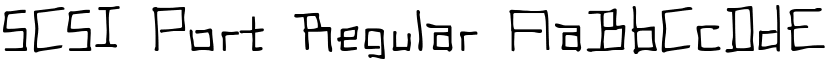 SCSI Port Regular font