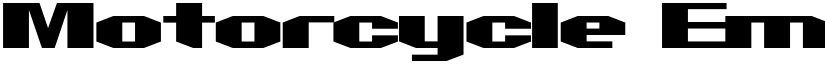 Motorcycle Emptiness Regular font