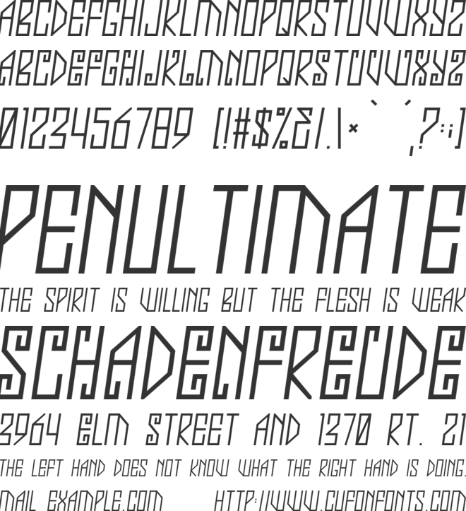 Jealousy font preview