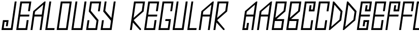 Jealousy font download