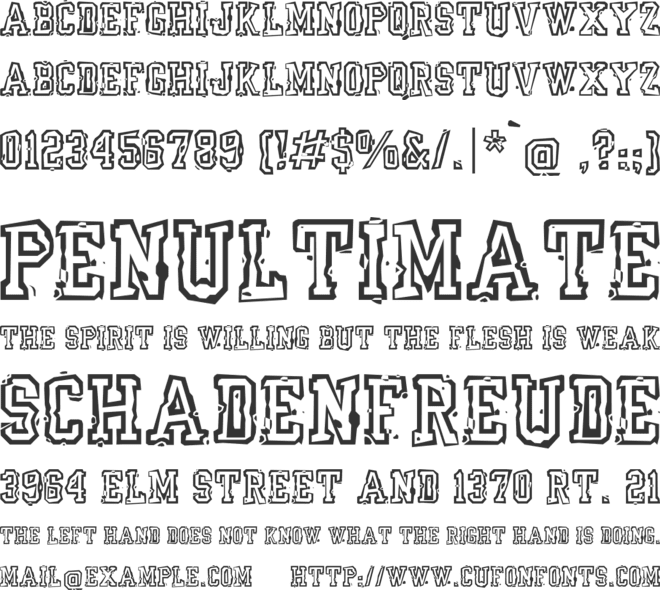 YrBkMess font preview