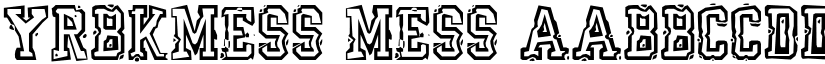 YrBkMess Mess font