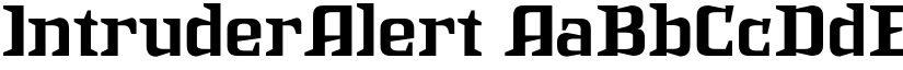 IntruderAlert font