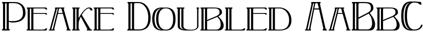Peake Doubled font