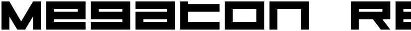 Megaton Regular font