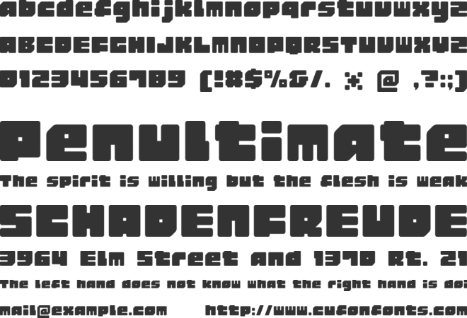 GauFontRubberSoul font preview