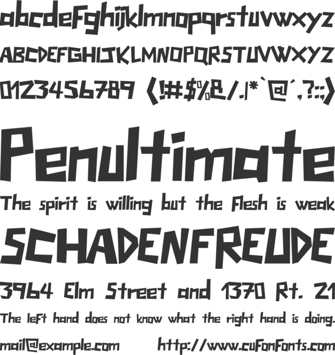 Muscovy font preview