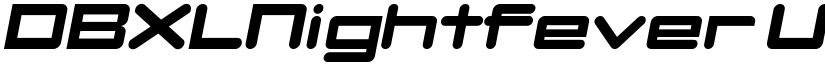 DBXLNightfever UltraWideItalic font
