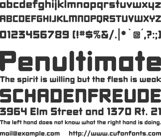 DBXLNightfever font preview