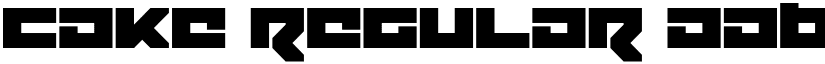Cake Regular font