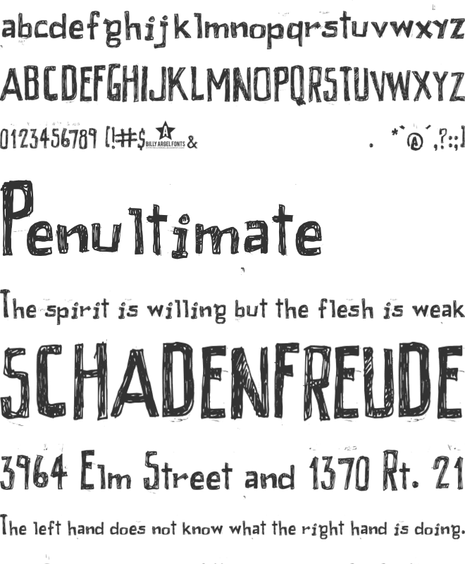 PEIXE FRITO font preview