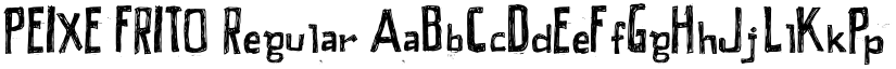 PEIXE FRITO Regular font