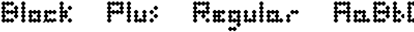 Block Plus Regular font