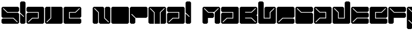 Slave Normal font