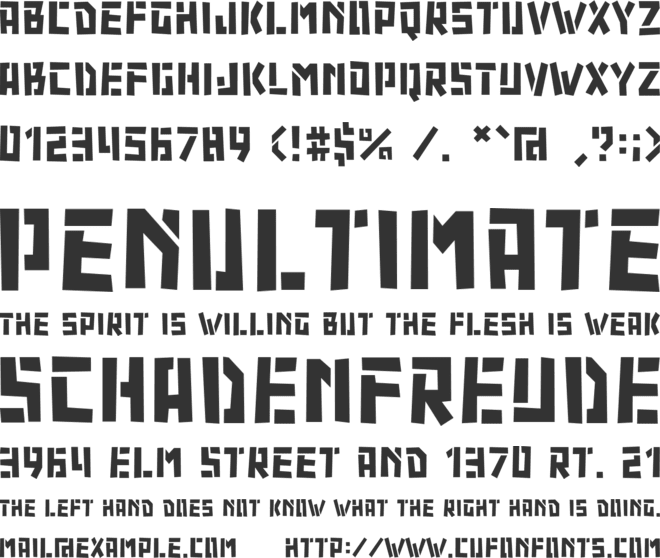 carro￿ font preview