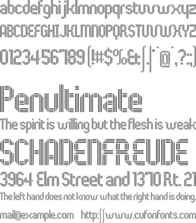 Ligne Claire font preview