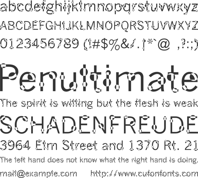 Dot Your Eyes font preview