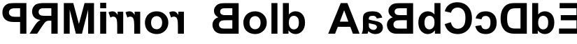 PRMirror Bold font