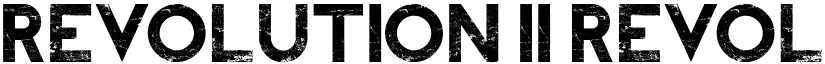 REVOLUTION II REVOLUTION II font