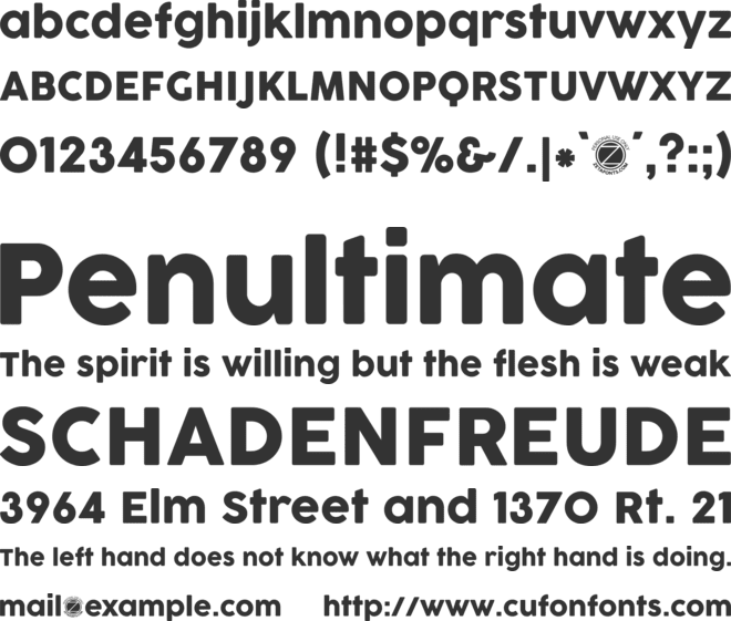 COCOGOOSE font preview