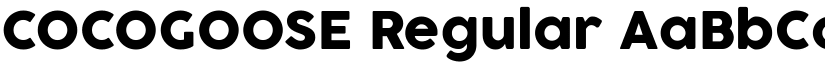 COCOGOOSE Regular font