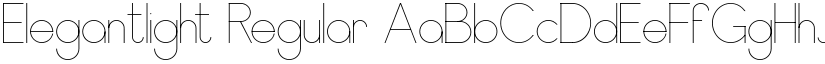 Elegantlight Regular font