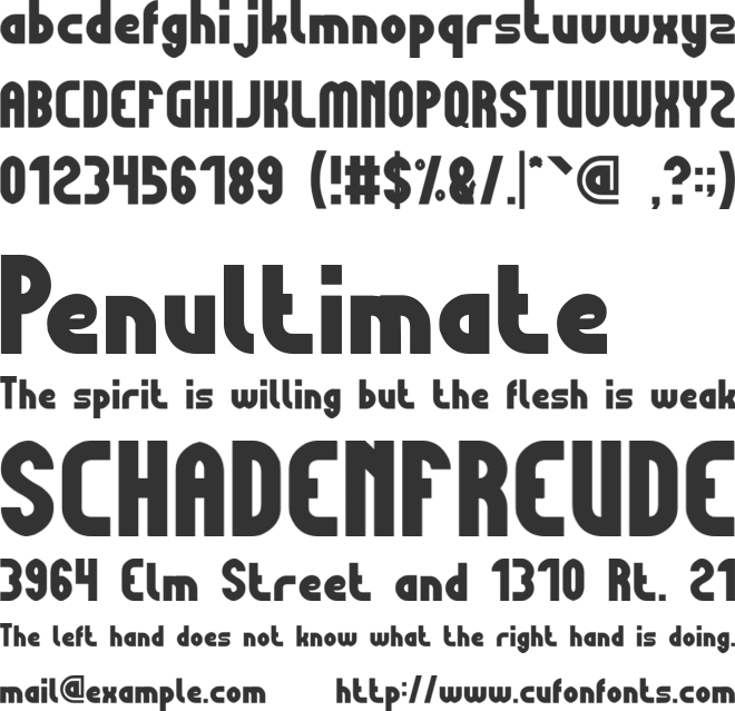 picture of you font preview