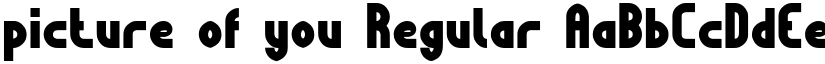 picture of you Regular font