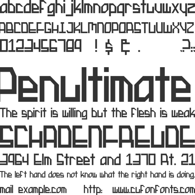 Protocol Update font preview