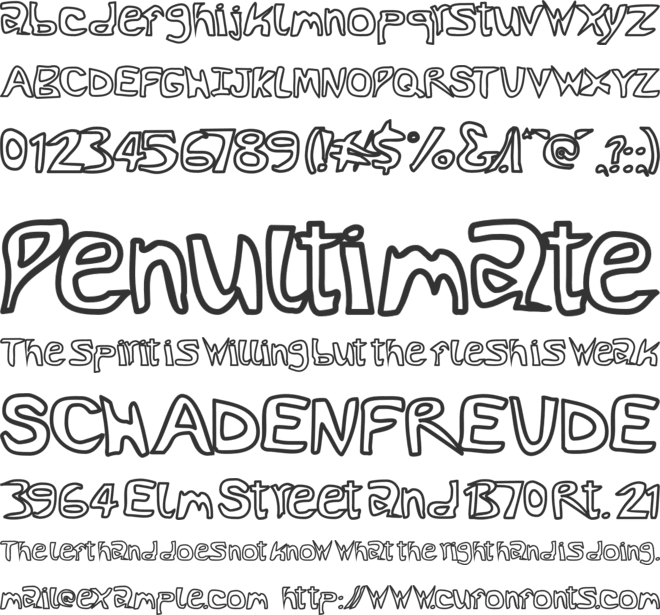 Rocketfuel font preview