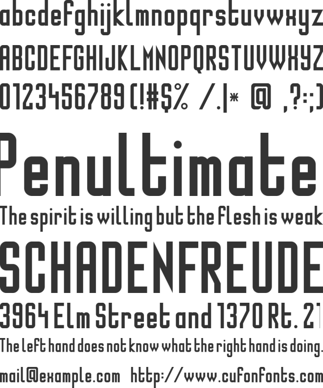 WLM Modern Sans font preview