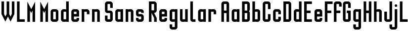 WLM Modern Sans Regular font