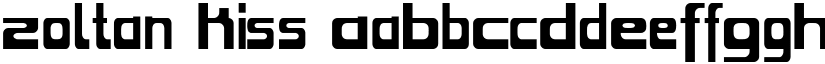 Zoltan Kiss font