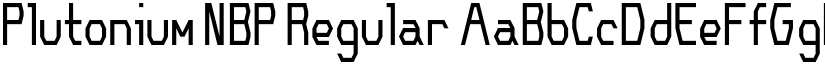 Plutonium NBP Regular font