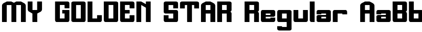 MY GOLDEN STAR Regular font