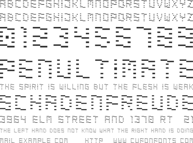 Dematerialise font preview