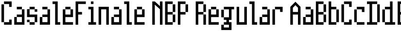 CasaleFinale NBP Regular font