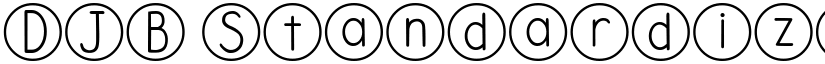 DJB Standardized Test Regular font