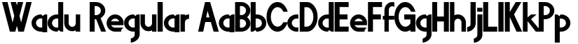 Wadu Regular font